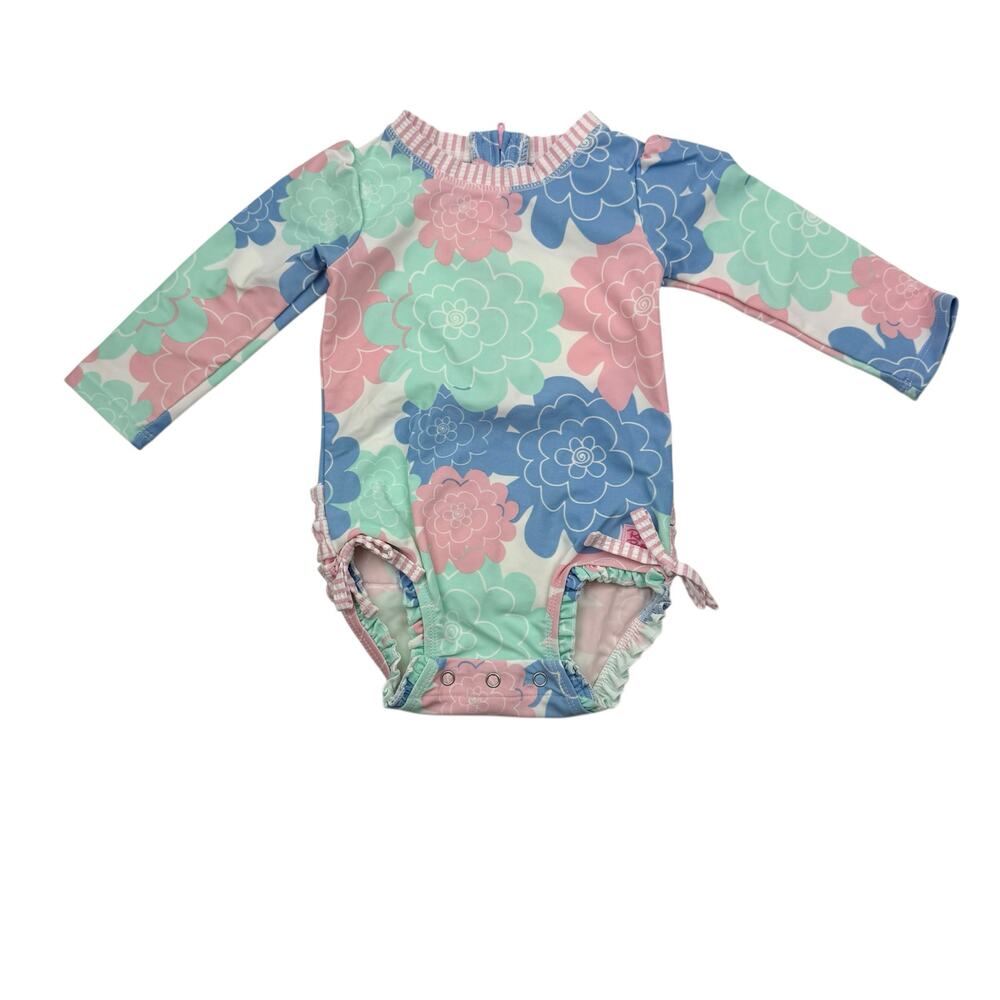 RuffleButts Rashguard Swimsuit
